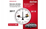 Ring in the new year with exciting car rental savings from Dollar